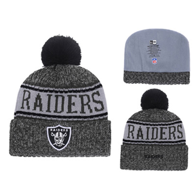 

NFL Football League Raiders Oakland Raiders New Era Innocent Knitted Wool Baseball Cap