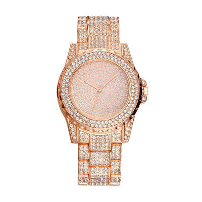 

Silver Bling Diamond Watch For Women Luxury Stainless Steel Analog Quartz Wristwatch Ladies Crystal Watches Relogio Feminino