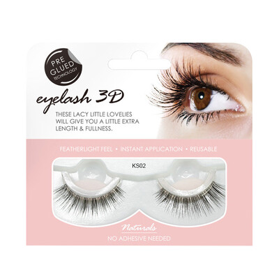 

Gobestart 1 Pair 3D False Lashes Fluffy Strip Eyelashes Long Natural Party Makeup