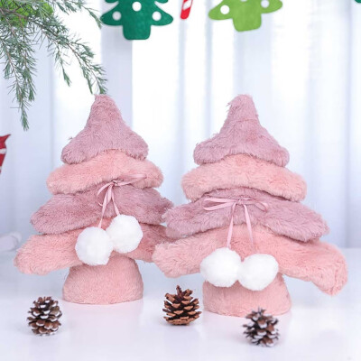 

Tailored Plush Mini Christmas Tree Desktop Ornaments Merry Christmas Party Decor