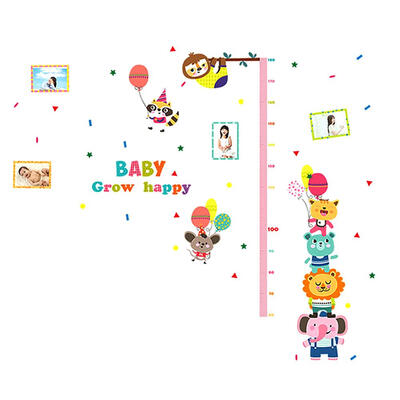 

Animal Height Ruler PVC Waterproof Removable Self-adhesive Wall Sticker