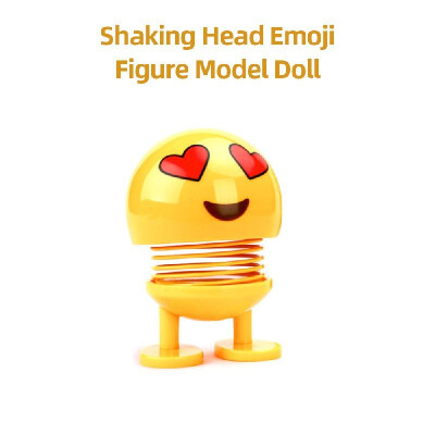 

Car Ornaments Creative Expression Dolls Shaking Head Emoji Figure Model Doll Decoration Gifts