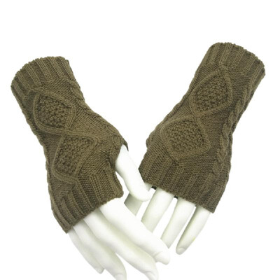 

Winter Fall Knitted Gloves Men Women Cute Warmer Mittens Long Gloves Wrist Arm Gloves