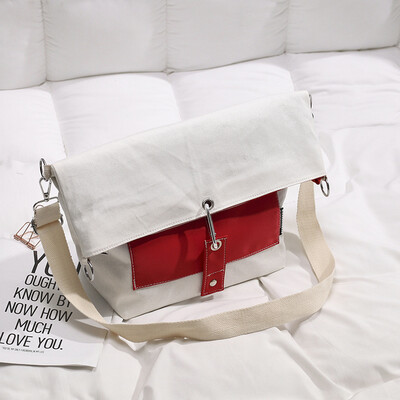 

Bag bag female 2019 new Korean casual wild multi-purpose backpack ins Japanese canvas slung shoulder bag