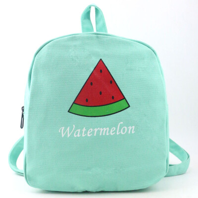 

Tailored Women Fashion Canvas Fruit Watermelon Travel Satchel School Bag Backpack Bag