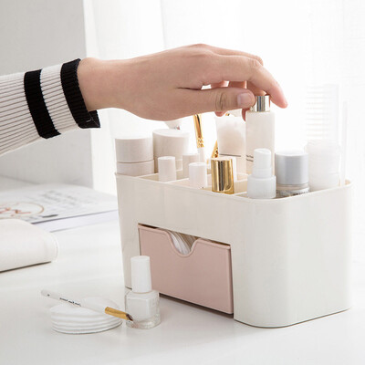 

Siaonvr Saving Space Desktop Comestics Makeup Storage Drawer Type Box
