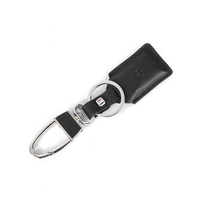 

Smart Anti-lost Keychain​ Holder Mini Solid Color Leather Business Keychain Organizer