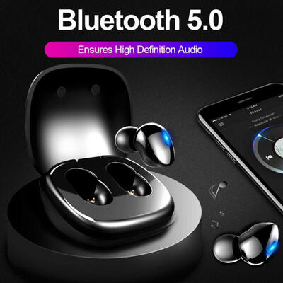 

Bluetooth 50 Earphone True Wireless Stereo Mini Sports Earbuds With Mic Charging Box