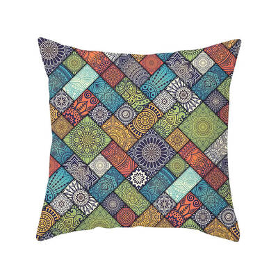 

Mandala Cushion Cover Bohemian Style Geometric Pillow Case Decorative Pillow Cover For Sofa Car Home