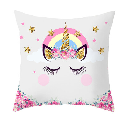 

26 Pattern Fashion 1818 Cartoon Cute Unicorn Cushion Cover Pillow Case Home Sofa Decor