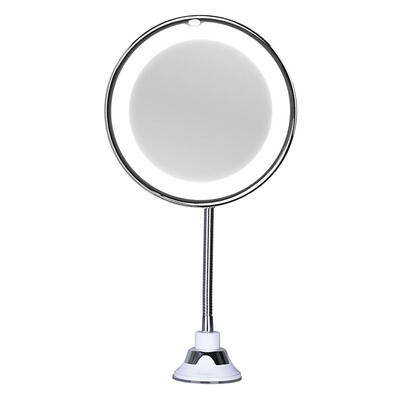 

5X Folding LED Lighted Makeup Mirror 360 Rotation Vanity Cosmetic Mirror