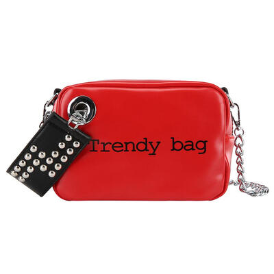 

Rivet Decor Letter Print Shoulder Handbags PU Leather Women Crossbody Bags