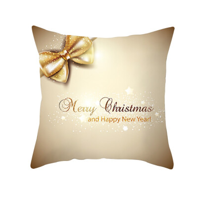 

〖Follure〗Christmas Pillow Case Glitter Polyester Sofa Throw Cushion Cover Home Decor