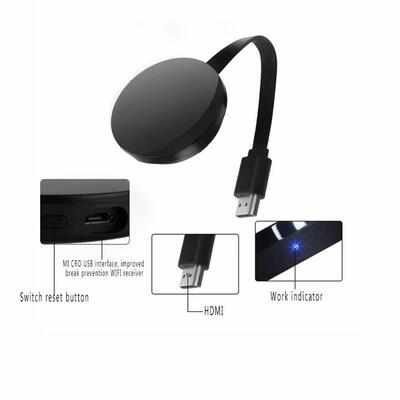 

FACAST Miracast Wireless Display Dongle 1080P HDMI WiFi Media Streamer Adapter Chromecast Airplay For AndroidMaciOS-UK Plug