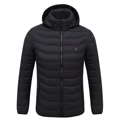 

Mens Womens USB Electric Heated Coat Warmer Winter Heating Jacket Temp Control