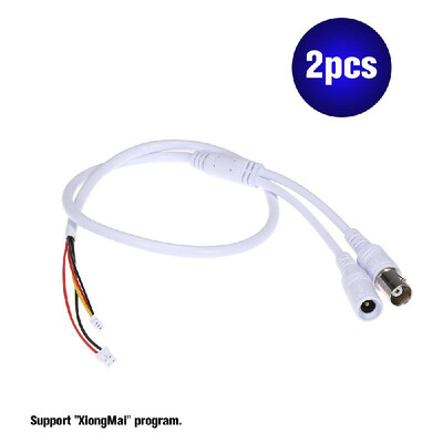 

5PCSLot 60cm 5 Pin Analog BNC Video Cable Power Lead Wire F Video & DC Jack Female Cord for Analog CCTV AHD TVI CVI CVBS Camera