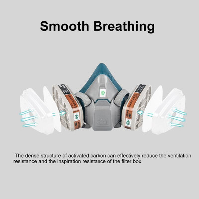 

3M 6502 Organic Vapor Half Face Safety Respirator Mask Respiratory Protection Gas Masks Paint Chemical Formaldehyde Anti Virus Res