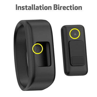 

〖Follure〗Small Replacement Wrist Band Silicon Strap Clasp For Garmin vivofit JR Watch BK