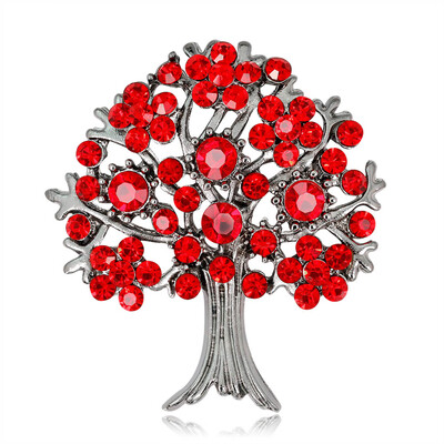 

Rhinestone Tree Fashion Wild Corsage Crystal Vintage Silver Color Trees Brooches Alloy Plants Banquet Weddings Brooch