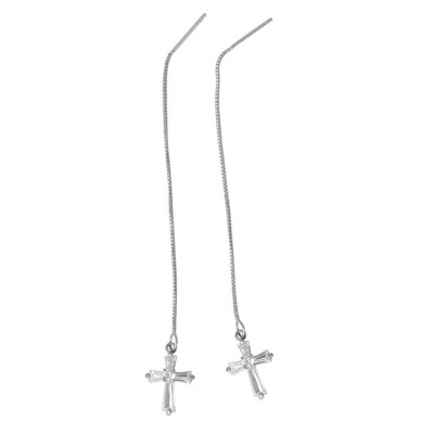 

Copper Inlaid Zircon Goldfish Cross Earring Jewellery Cute Animal Shape Pendientes Mujer Moda Earrings For Women