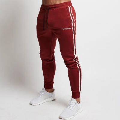 

Men Casual Sport Long Pants Slim Fit Trousers Running Gym Sweatpants New