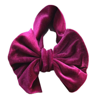 

Baby Toddler Kids Girls Bow Hairband Turban Knot Cotton Cute Headband Headwear