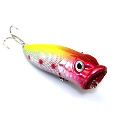 

5 colors Fishing Lures Popper Lure 65cm 13g fishing bait 6 high carbon steel hook fishing tackle