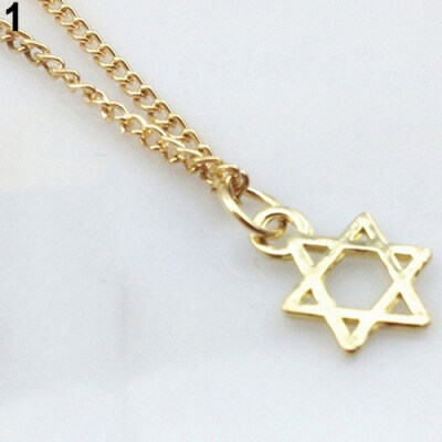 

Fashion Women Hexagram Star Pendant Chain Banquet Necklace Jewelry Gift