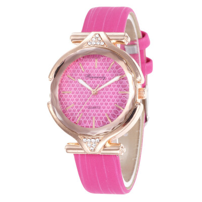 

New leather scale popular ladies watch wholesale student simple fashion watch