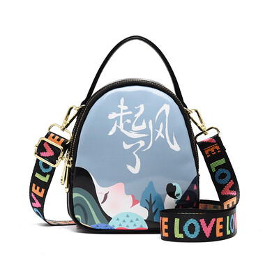 

Bag shoulder bag summer new tide wide shoulder strap fairy bag wild diagonal slung small bag
