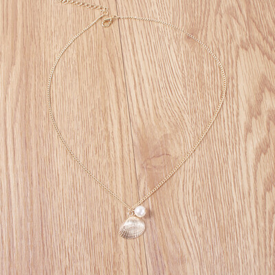 

Bohemian Pearl Beads Cowrie Conch Shell Pendant Necklace for Women Fashion Ocean Sea Beach Necklaces Seashell Jewelry
