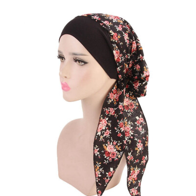 

Women Muslim Head Scarf Chemo Cap Head For Hair Loss Patients Girl Night Sleeping Cap Head Wrap