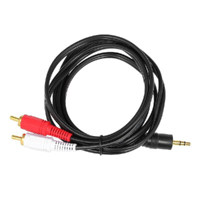 

15 Meter RCA Audio Cable 35mm Male to 2 RCA Male Audio Cable for Edifer Home Theater DVD Black