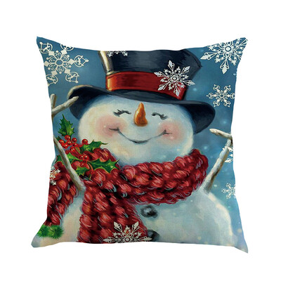 

Siaonvr Christmas Pillow Cover Pillowcases Decorative Sofa Cushion Cover 45x45cm