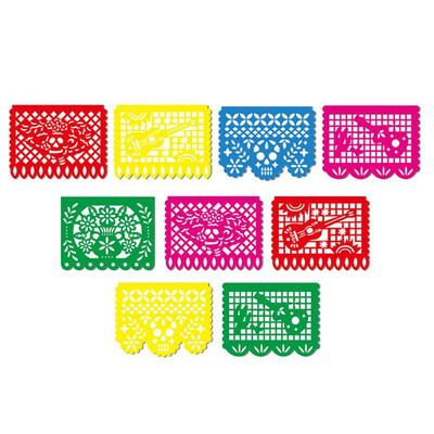 

Mexican Style 3D Plastic Screen Colorful Window Treatment Home Hanging Wall Decoration For Home Eco-friendly