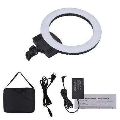 

Andoer RL-560D 12inch LED Ring Light Bi-color 3200K-5600K Dimmable for DSLR Camera Smartphone Youtube Photo Self-portrait Video Sh