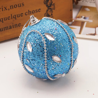 

Gobestart Christmas Rhinestone Glitter Baubles Ball Xmas Tree Ornament Decoration 8CM