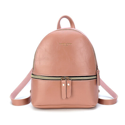 

2019 New Style Fashion Hot Women PU Leather Zipper Backpacks Mini Travel School Sweet Gift Zipper Letter