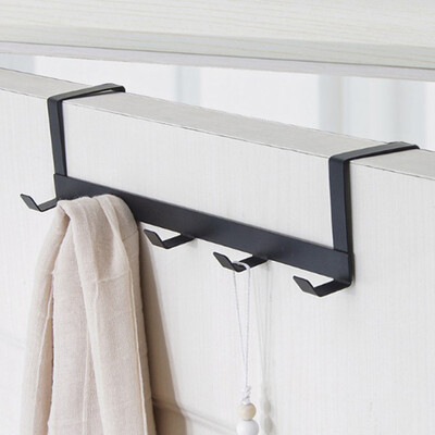 

Toponeto Over The Door 5 Hooks Home Bathroom Organizer Rack Clothes Coat Hat Towel Hanger