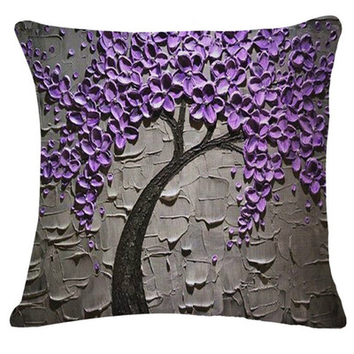 

〖Follure〗Tree Leaves Sofa Bed Home Decoration Festival Pillow Case Cushion Cover