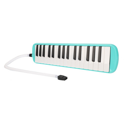 

32-Key Melodica with Mouthpiece & Hose & Carry Bag For Beginner Practice Green