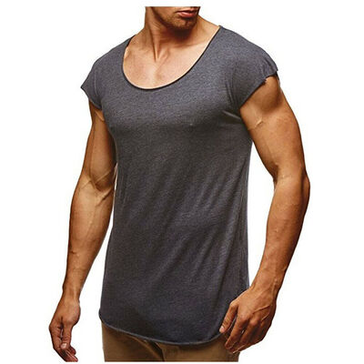 

SUNSIOM Summer Men Tee Shirt Slim Fit O Neck Short Sleeve Muscle Casual Tops Blouse