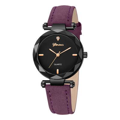 

Geneva Women Watches Scale Irregular Dial Ladies Quartz Wristwatch High Quality Leather Strap Casual Clock Gift Montre Femme