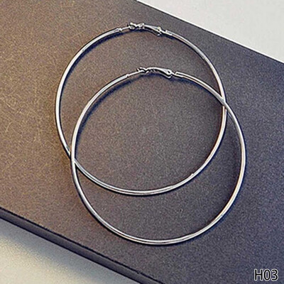

Big Round Earrings Women Circle Hoop Earrings Geometric Shape Fashion Sexy Exaggerated Earrings