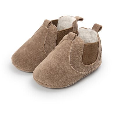 

Winter Baby Boots First Walker Warm Fur Moccasins Shoes Children Elastic Band Cute Girls Boys Fashion Boots Soft Rubber Sole