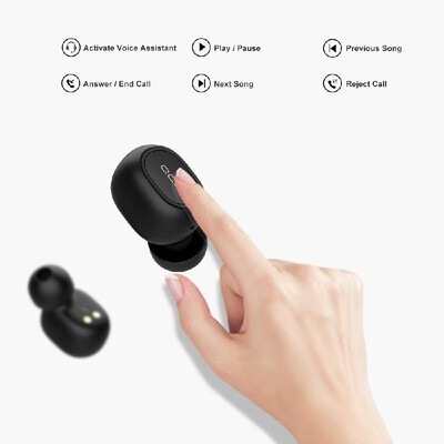 

Xiaomi QCY T1C Bluetooth 50 TWS Earbuds True Wireless Headphones with Dual Mic In-ear Stereo Earphones Twins Sports Headset Charg