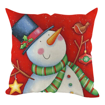 

Tailored Christmas Pillow Cover Pillowcases Decorative Sofa Cushion Cover Home Decoration