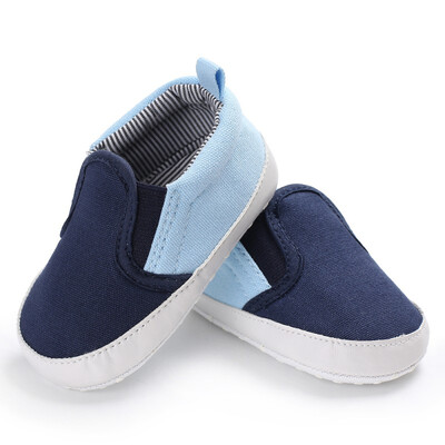 

Fashion Canvas Striped Soft Soled Babe Loafer Sneakers Kids Boys Infant Toddler First Walkersborn Baby Shoes 0-18 Month