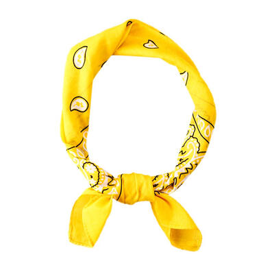 

Hip Hop Unisex Women Men Shawl Cashew Flower Print Square Scarf Hair Band