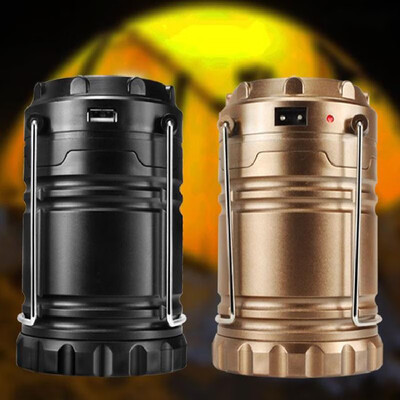 

New Solar Lantern Stretchable Outdoor Camping Light LED Emergency USB Pony Lamp Tent Light Factory Direct